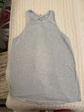 lululemon athletica Heathered Light Blue Racerback Tank
